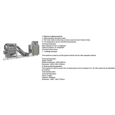 Línia de producció de crispetes de caramel